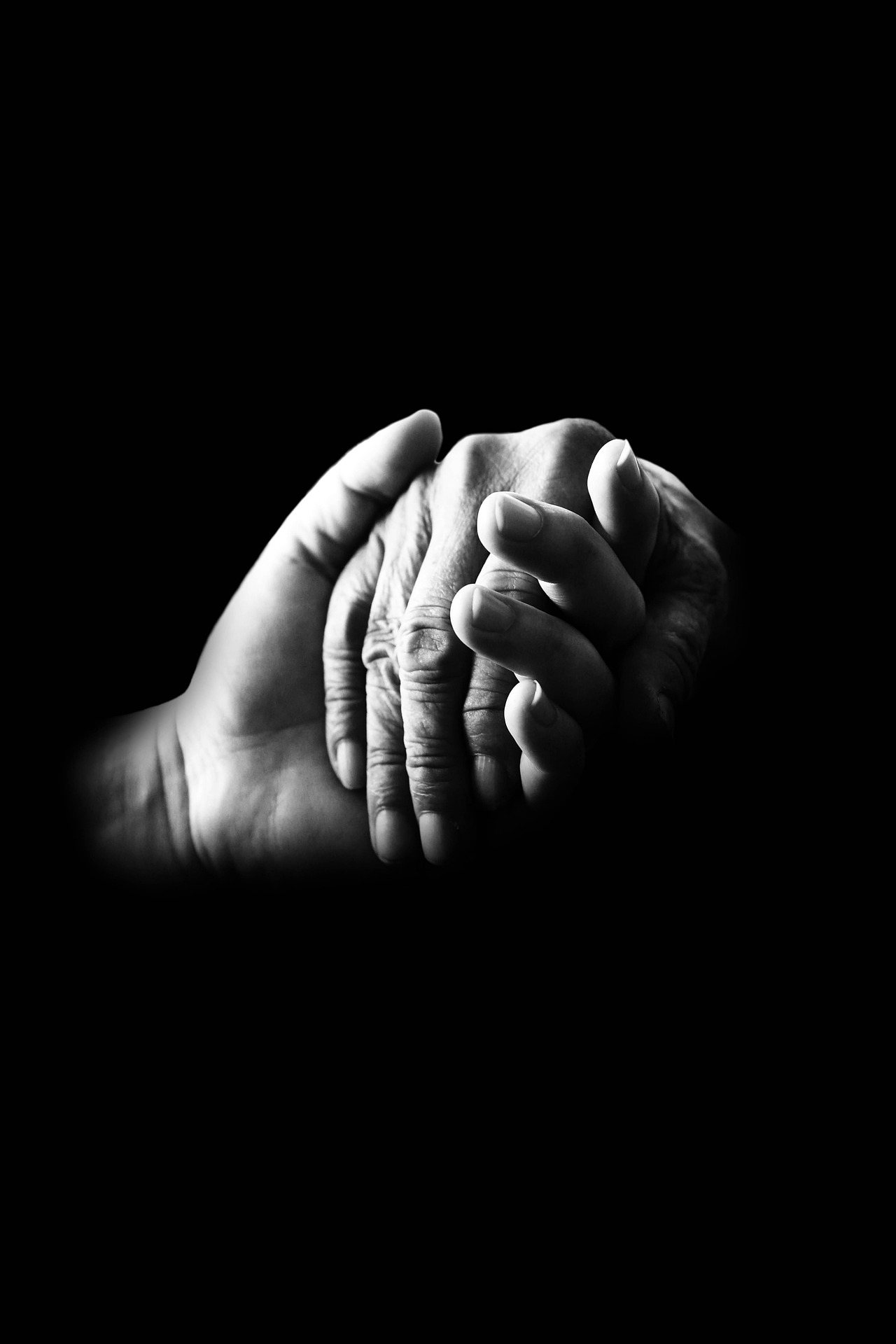 Supporting one another, hand in hand